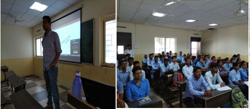Expert Lecture on “NICMAR selection and Future scope in construction” by Mr. Tanmay wazalwar